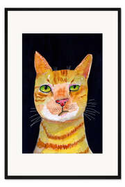 Gerahmter Kunstdruck Ginger Cat