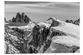 Tableau en PVC Climber on the mountain top