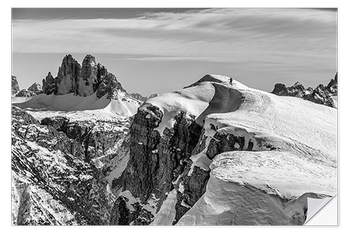 Autocolante decorativo Climber on the mountain top