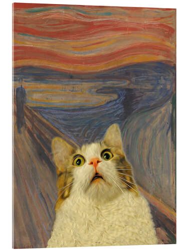 Akrylglastavla The Scream - Cat III