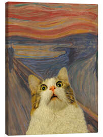 Canvas print  The Scream - Cat III - Artelele