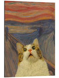 Magnettafel Der Schrei - Katze III - Artelele