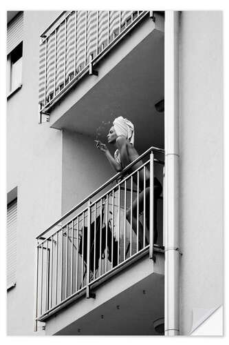 Wandsticker Balkon Pause