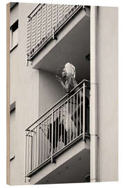 Wood print Balcony Break