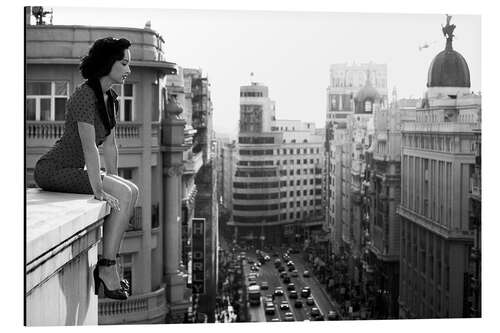 Aluminium print Above the Rooftops of the City