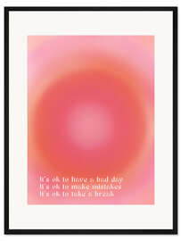 Gerahmter Kunstdruck Aura Motivation