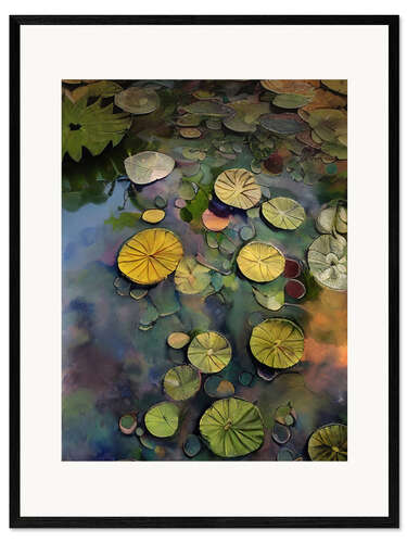 Framed art print Lily Pads