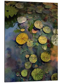 Magnettafel Seerosenblätter