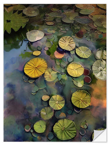 Vinilo para la pared Lily Pads