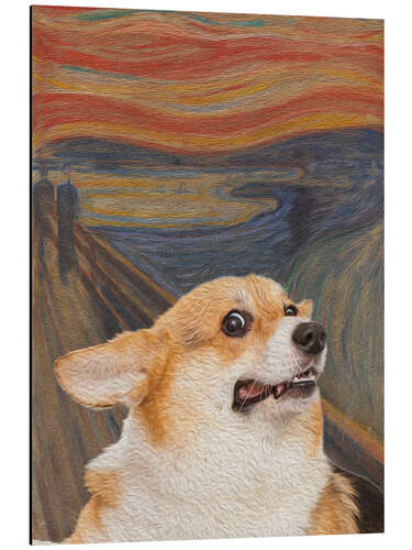 Quadro em alumínio The Scream - Corgi