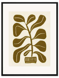 Gerahmter Kunstdruck Zimmerpflanze