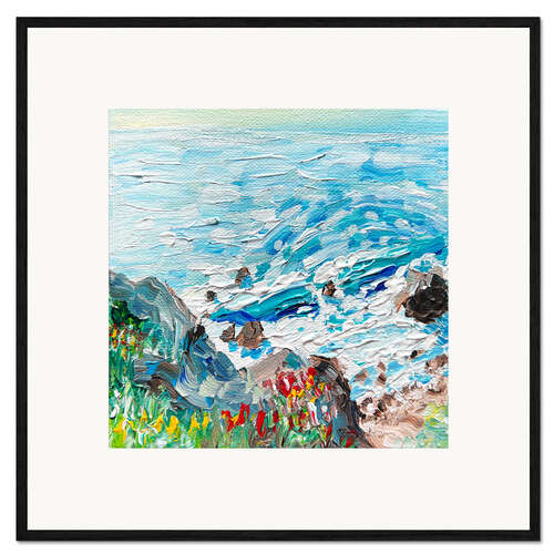 Gerahmter Kunstdruck Küste