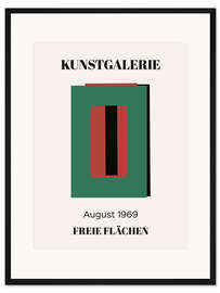 Gerahmter Kunstdruck Kunstgalerie, Freie Flächen 1969