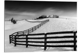 Gallery print Winter Landscape With Fence