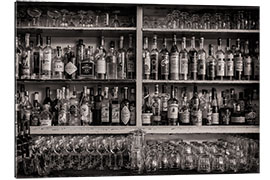 Tableau en plexi-alu Bar with bottles and glasses