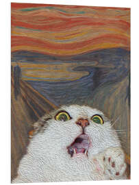 Foam board print The Scream - Cat II