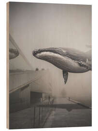 Obraz na drewnie  Flying Whale - Baard Martinussen
