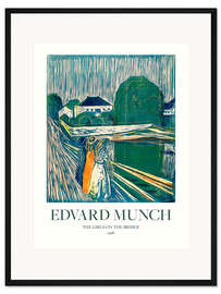 Gerahmter Kunstdruck Mädchen auf der Brücke, 1918