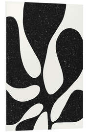 Foam board print Crazy Plant in Black