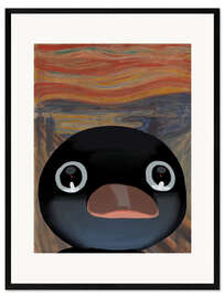 Gerahmter Kunstdruck The Scream - Terrified Noot Noot