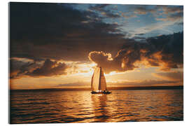 Acrylic print Sailing Into the Sunset