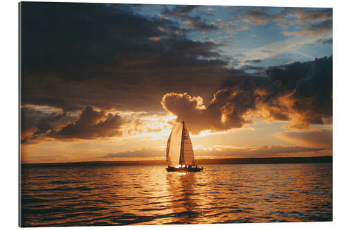 Quadro em plexi-alumínio Sailing Into the Sunset