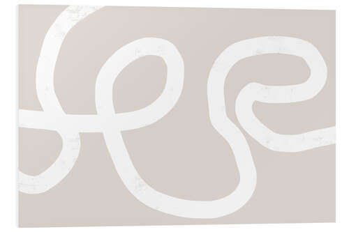 Stampa su PVC Abstract Lines in White I