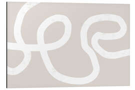 Magnettafel Abstrakte Linien in Weiß I