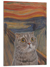 Quadro em plexi-alumínio The Scream - Cat I