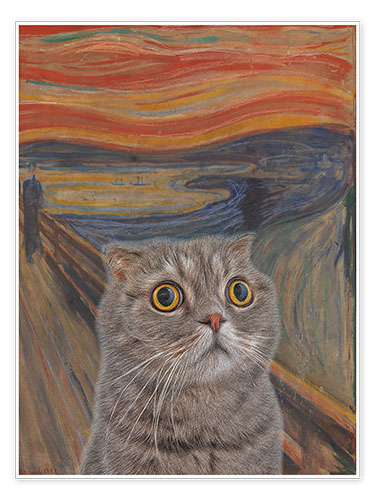 Poster The Scream - Cat I