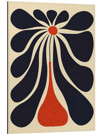 Magnettafel Lazy Black Flower