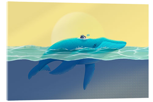 Quadro em acrílico The Journey of the Whale and his Friends