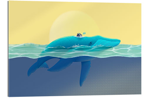 Tableau en plexi-alu The Journey of the Whale and his Friends