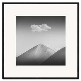 Stampa artistica con cornice Alone on the Mountain Top