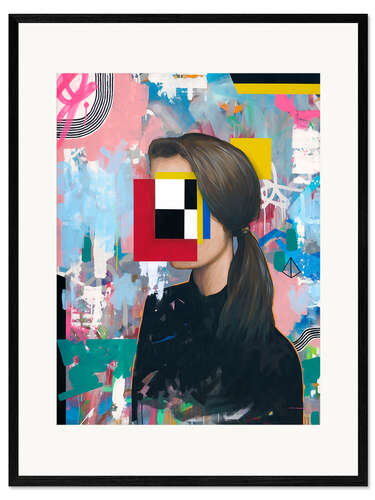 Impresión de arte enmarcada Girl One