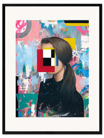 Impresión de arte enmarcada Girl One