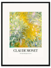 Gerahmter Kunstdruck The Path Through The Irises