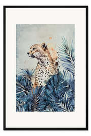 Gerahmter Kunstdruck Garten der Geparden