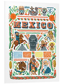 Foam board print Mexican History