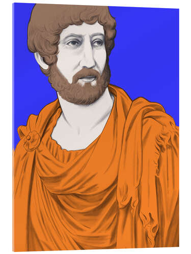 Acrylic print Emperor Hadrian