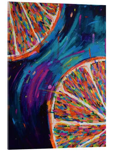 Acrylic print Oranges