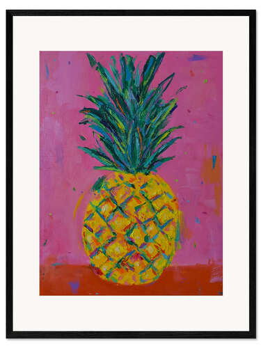 Framed art print Pop Pineapple