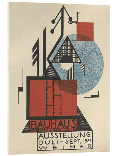 Cuadro de metacrilato Bauhaus Exhibition 1923, Card IX