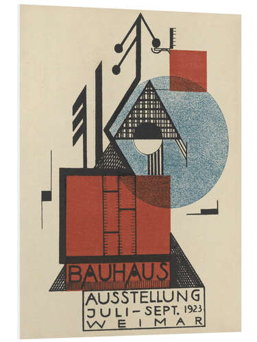 Tableau en PVC Bauhaus Exhibition 1923, Card IX