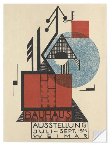 Wall sticker Bauhaus Exhibition 1923, Card IX