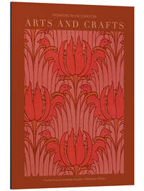 Magnettafel Arts and Crafts - Tapete Design II