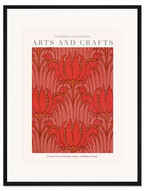 Gerahmter Kunstdruck Arts and Crafts - Tapeten Design I