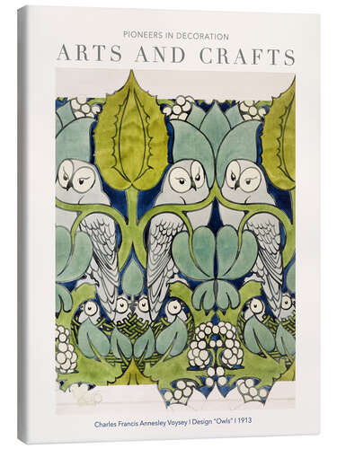 Canvas print Arts and Crafts - Owls I