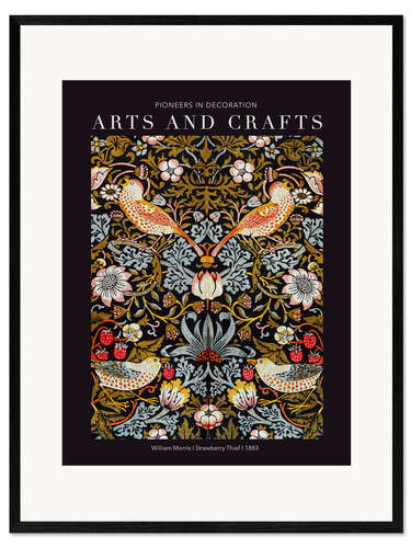 Plakat artystyczny premium w ramie Arts and Crafts - Strawberry Thief II