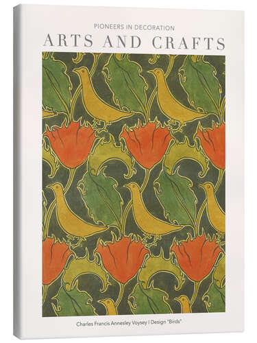 Canvas-taulu Arts and Crafts - The Voysey Birds I